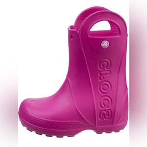 Candy Pink Crocs Rainboots